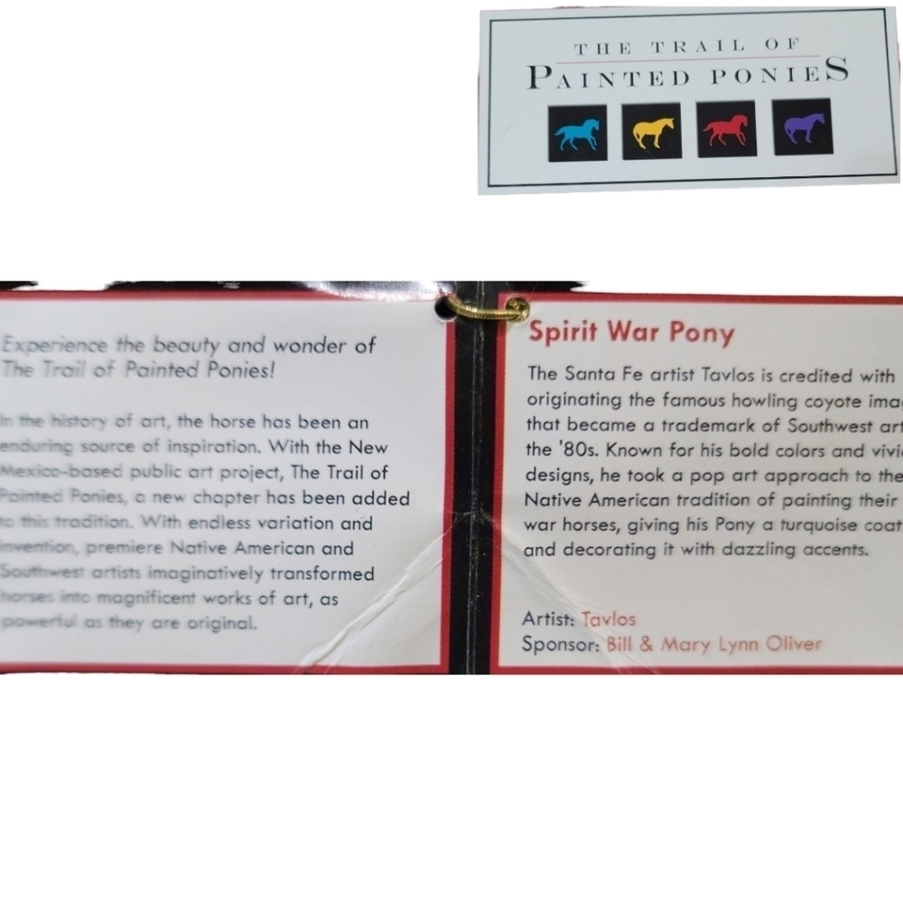TRAIL of PAINTED PONIES Spirit War Pony # 1462 Ceramic 1st Edition Excellent - Picture 7 of 8